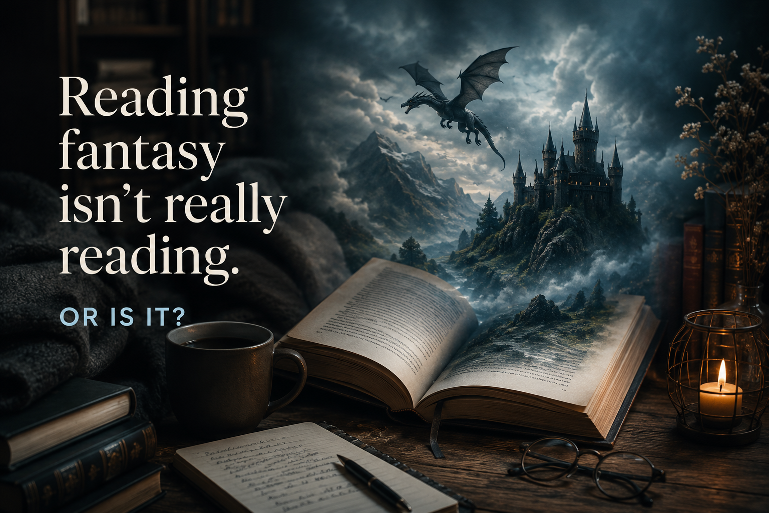Reading fantasy isn't really reading.
